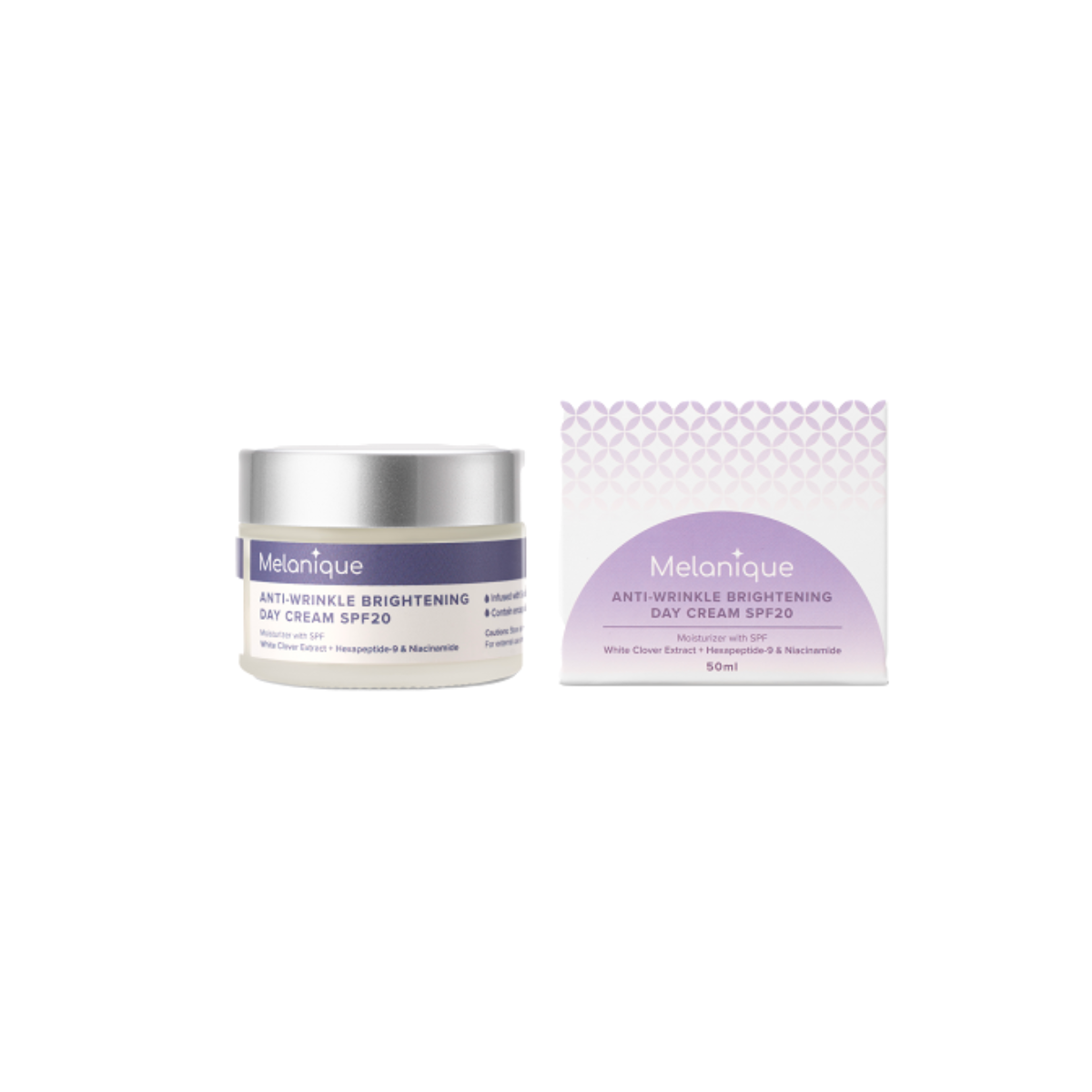MELANIQUE ANTI-WRINKLE BRIGHTENING DAY CREAM SPF20 50ML