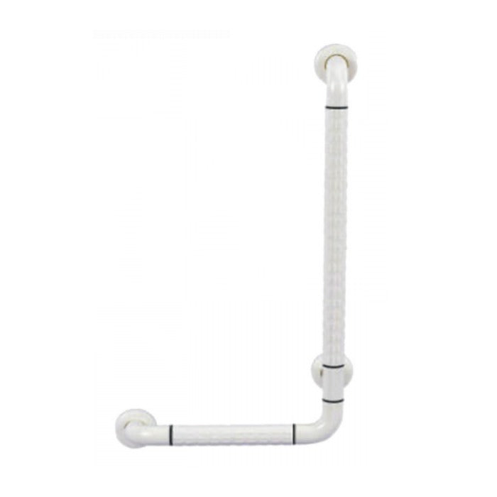 HOSPIGUARD STAINLESS STEEL L-SHAPED SHOWER GRAB BAR