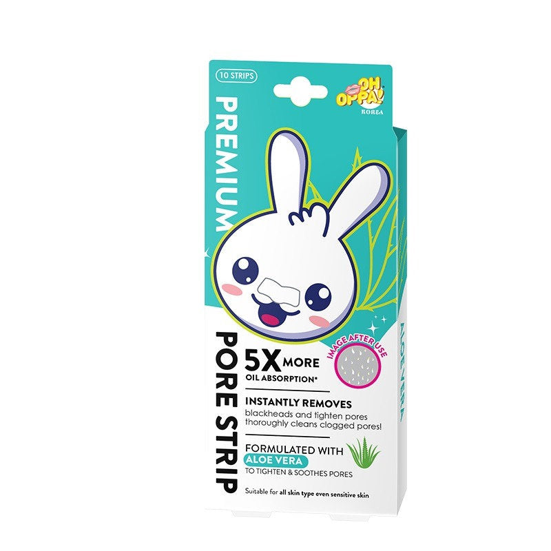 OH OPPA PREMIUM ALOE VERA NOSE PORE STRIP 10S