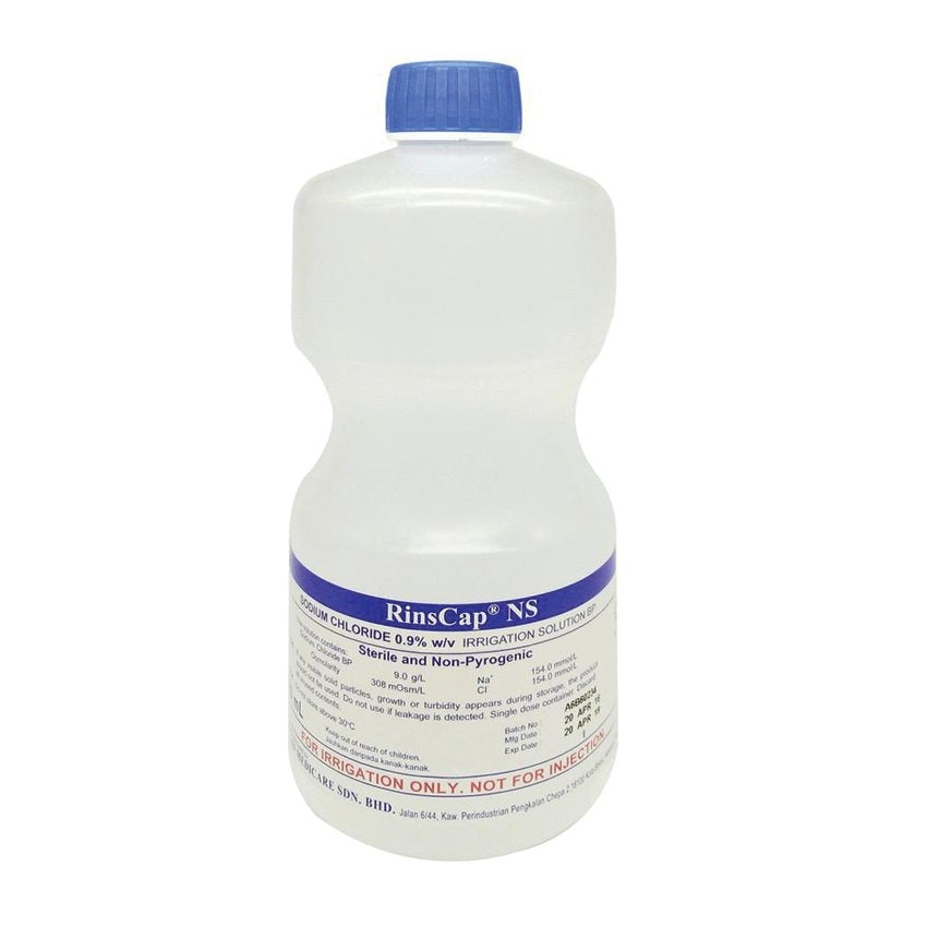 RINS NORMAL SALINE SODIUM CHLORIDE 0.9% FOR IRRIGATION (AIN) 1000ML