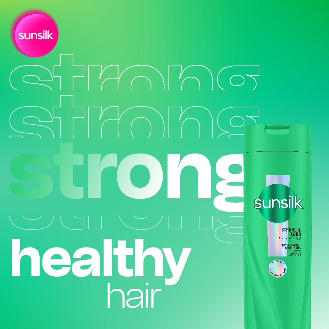 SUNSILK STRONG & LONG SHAMPOO 625ML
