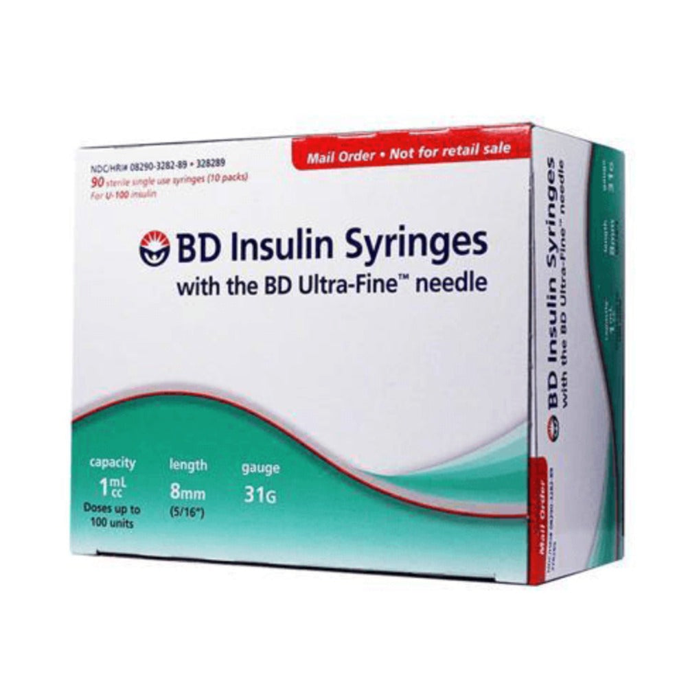 BD INSULIN SYRINGE 1CC (31G)X8MM 10SX10