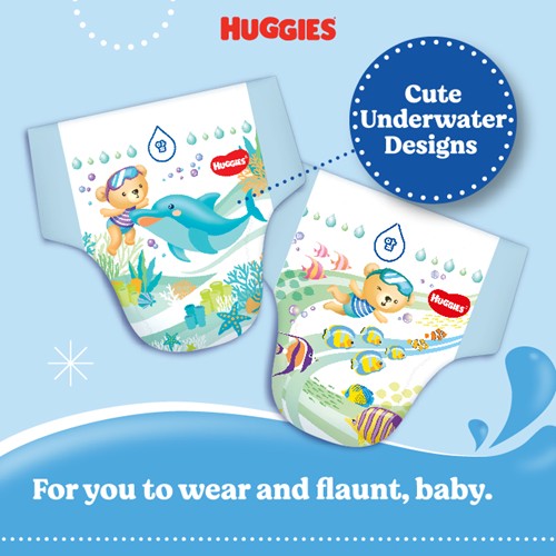 HUGGIES LITTLE SWIMMERS REGULAR 14+KG DISPOSABLE SWIMPANTS L 10S
