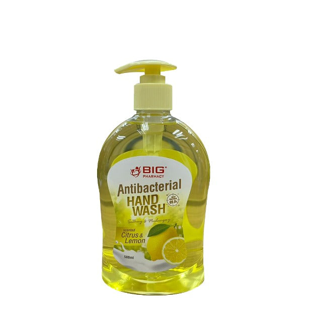 BIG ANTIBACTERIAL HAND WASH CITRUS & LEMON 500ML