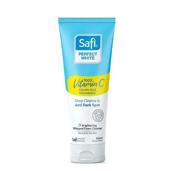 SAFI PERFECT WHITE 3X BRIGHTENING WHIPPED FOAM CLEANSER 95G
