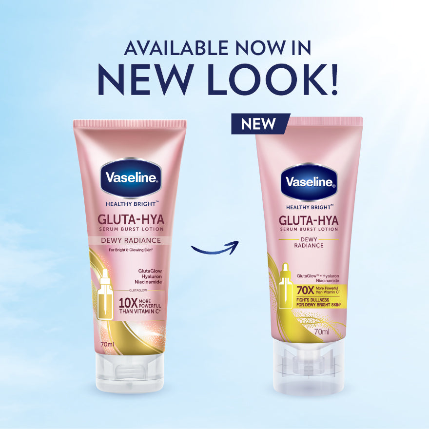 VASELINE HEALTHY BRIGHT GLUTA-HYA DEWY RADIANCE SERUM B/LOTION 70ML