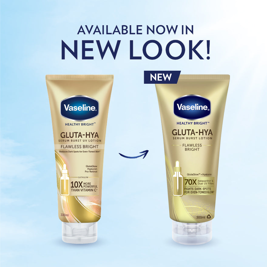 VASELINE HEALTHY BRIGHT GLUTA-HYA FLAWLESS BRIGHT SERUM B/LOTION 300ML