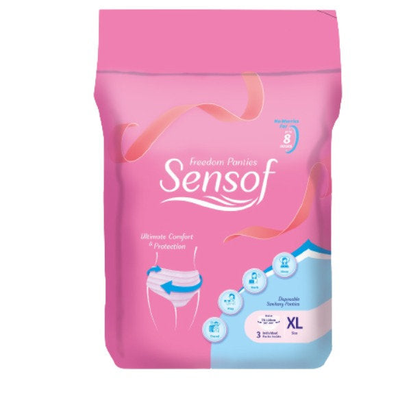 SENSOF LADIES SANITARY PANTIES XL 3S