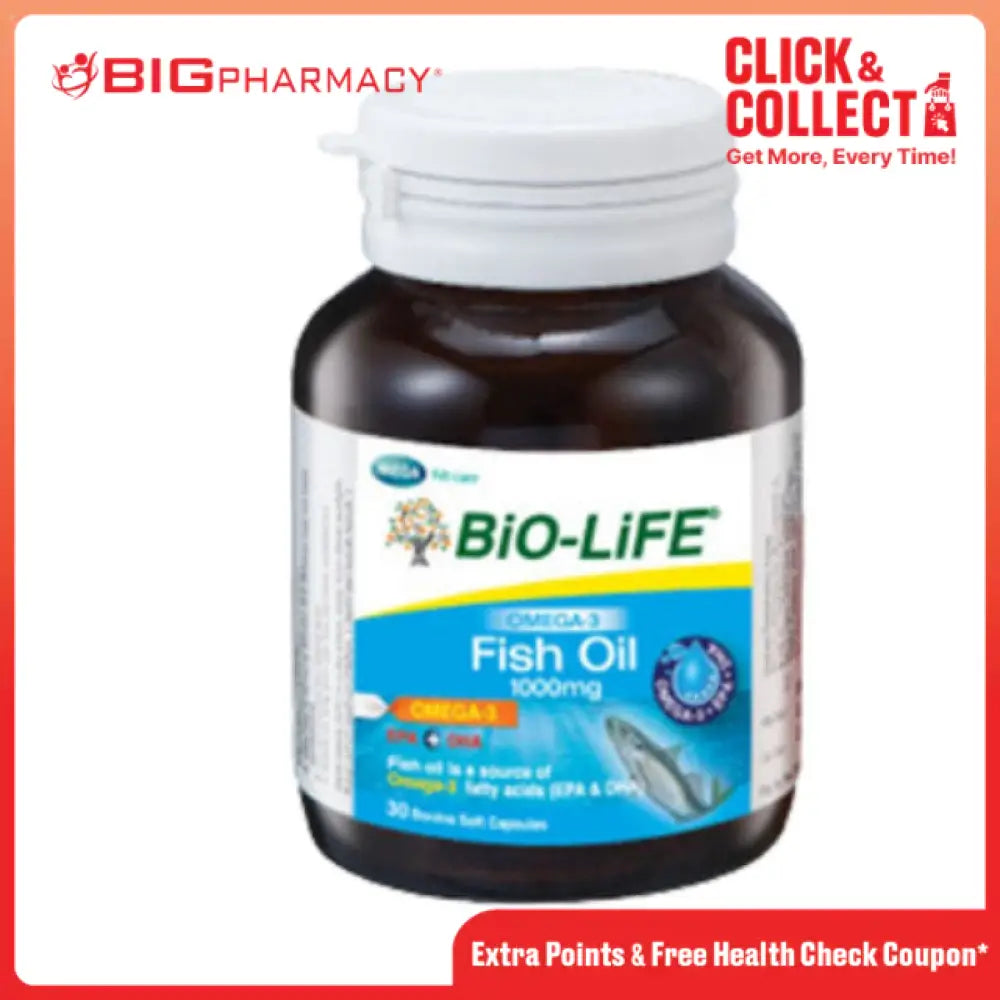 BIO-LIFE OMEGA-3 FISH OIL 1000MG 30S