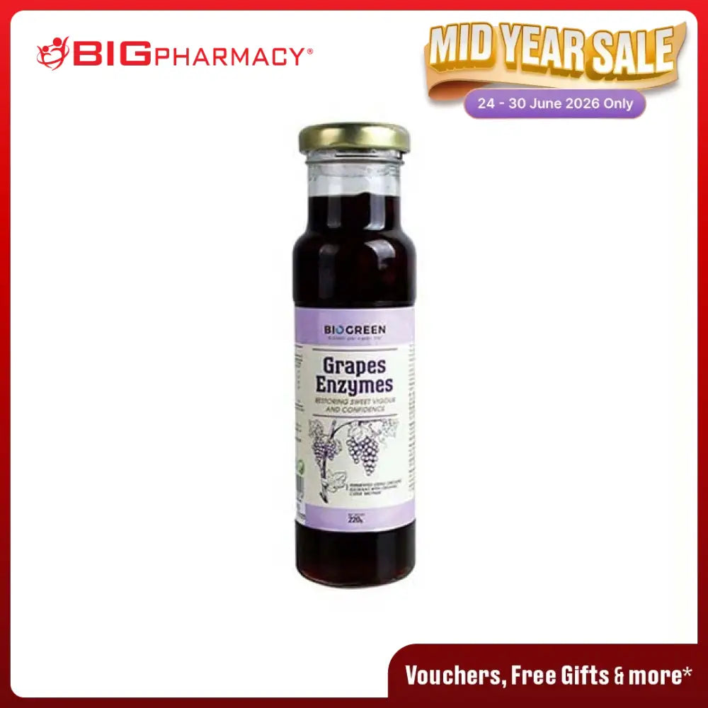 BIOGREEN GRAPE ENZYMES 220G