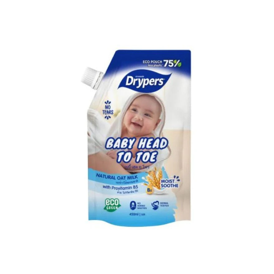 DRYPERS BABY HEAD TO TOE OAT 450ML