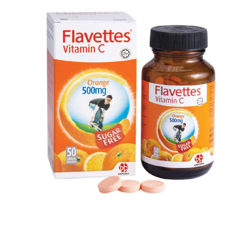 FLAVETTES VITAMIN C 500MG 50SX3 (SUGAR FREE) B2F1