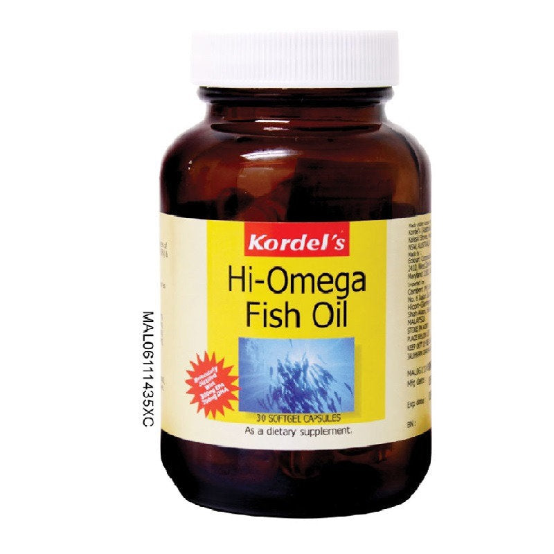 KORDELS HI OMEGA FISH OIL 1000MG 30S