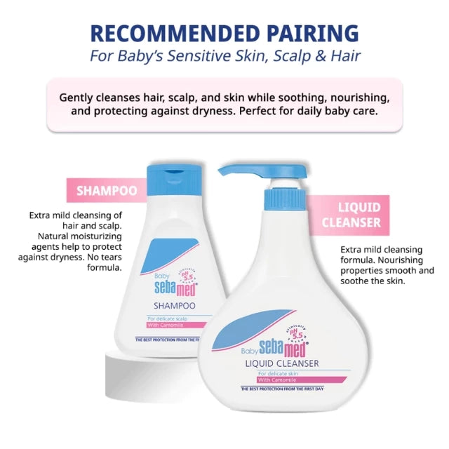 SEBAMED BABY LIQUID CLEANSER 1000ML 2S + GWP