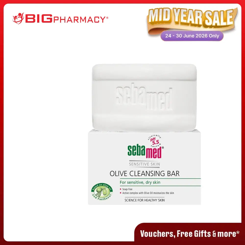 SEBAMED OLIVE CLEANSING BAR 150G