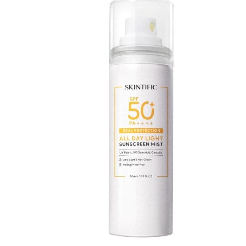 SKINTIFIC ALL DAY LIGHT SUNSCREEN MIST SPF50 PA++++ 50ML