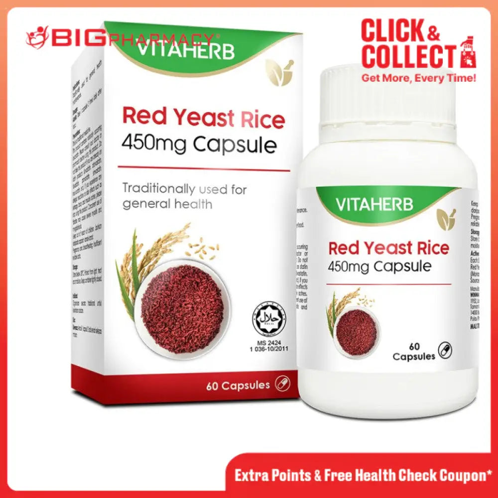 VITAHERB RED YEAST RICE 450MG 60S