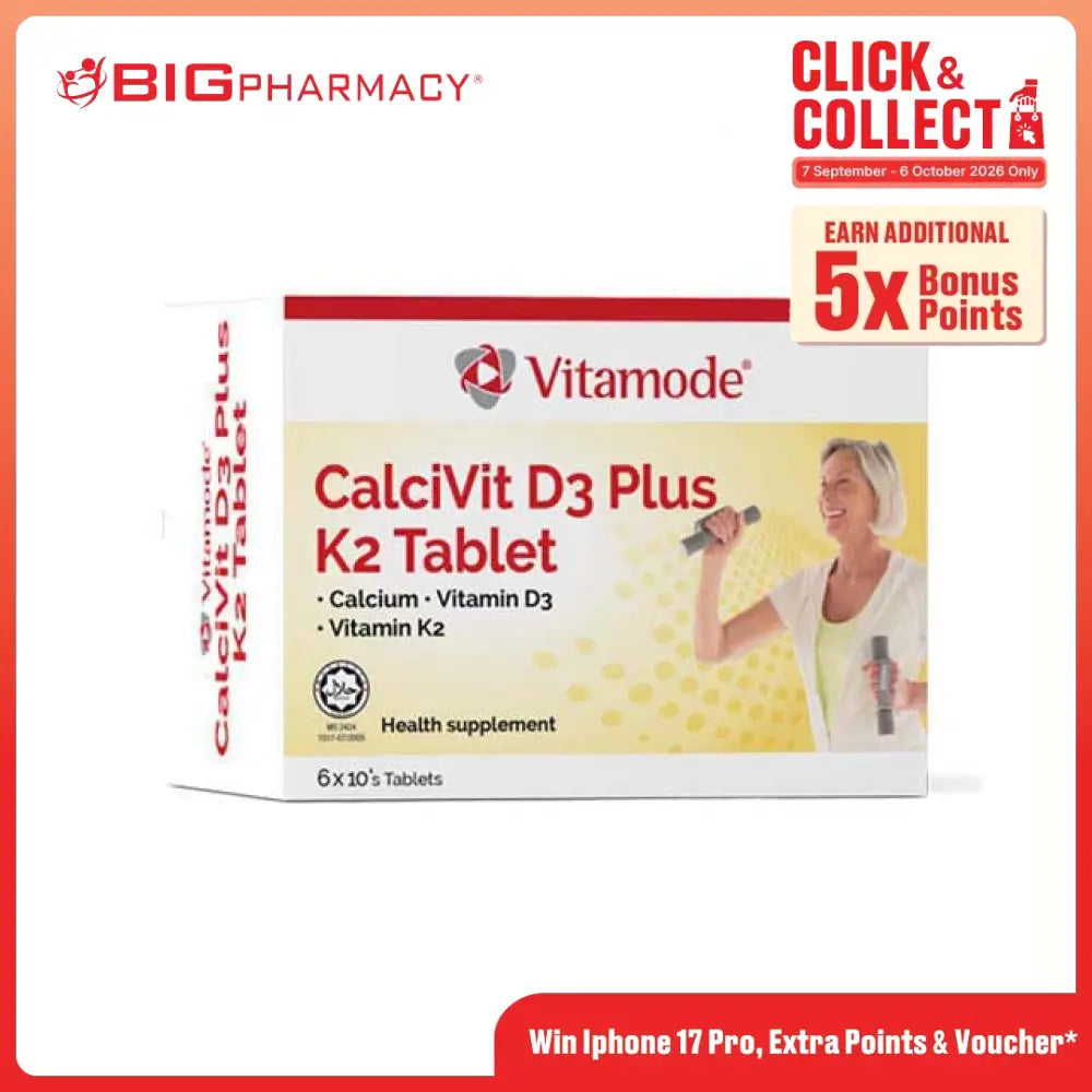 VITAMODE CALCIVIT 600MG VITAMIN D3 400IU + K2 60S