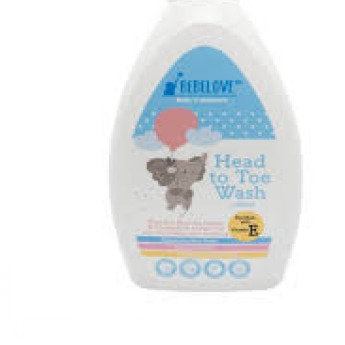 BEBELOVE HEAD TO TOE BABY WASH 600ML