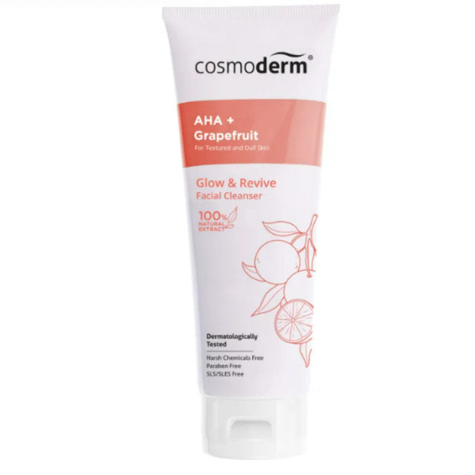 COSMODERM NATURAL GLOW & REVIVE FACIAL CLEANSER 100ML