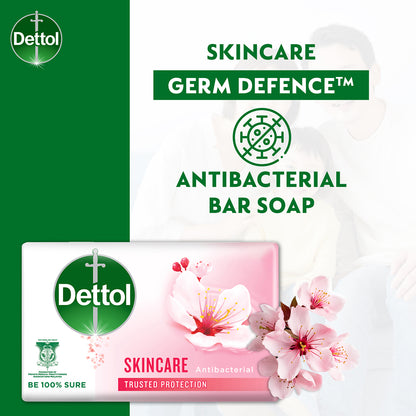 DETTOL BAR SOAP SKINCARE 100G 4S