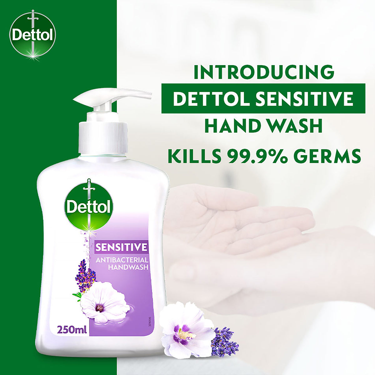 DETTOL ANTIBACTERIAL HAND WASH LIQUID SENSITIVE REFILL 225ML