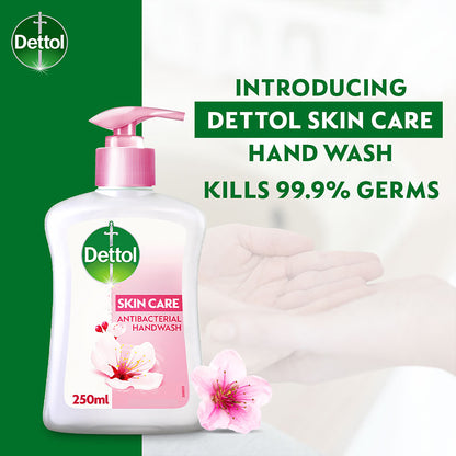 DETTOL ANTIBACTERIAL HAND WASH LIQUID SKINCARE 250ML 3S