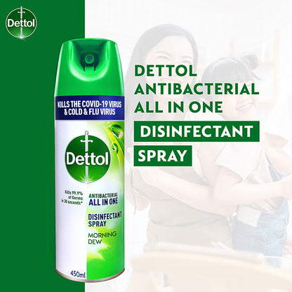 DETTOL SPRAY MORNING DEW 450ML