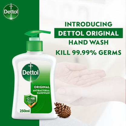 DETTOL ANTIBACTERIAL HAND WASH LIQUID ORIGINAL 250ML 3S