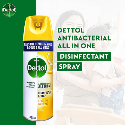 DETTOL SPRAY LEMON 450ML