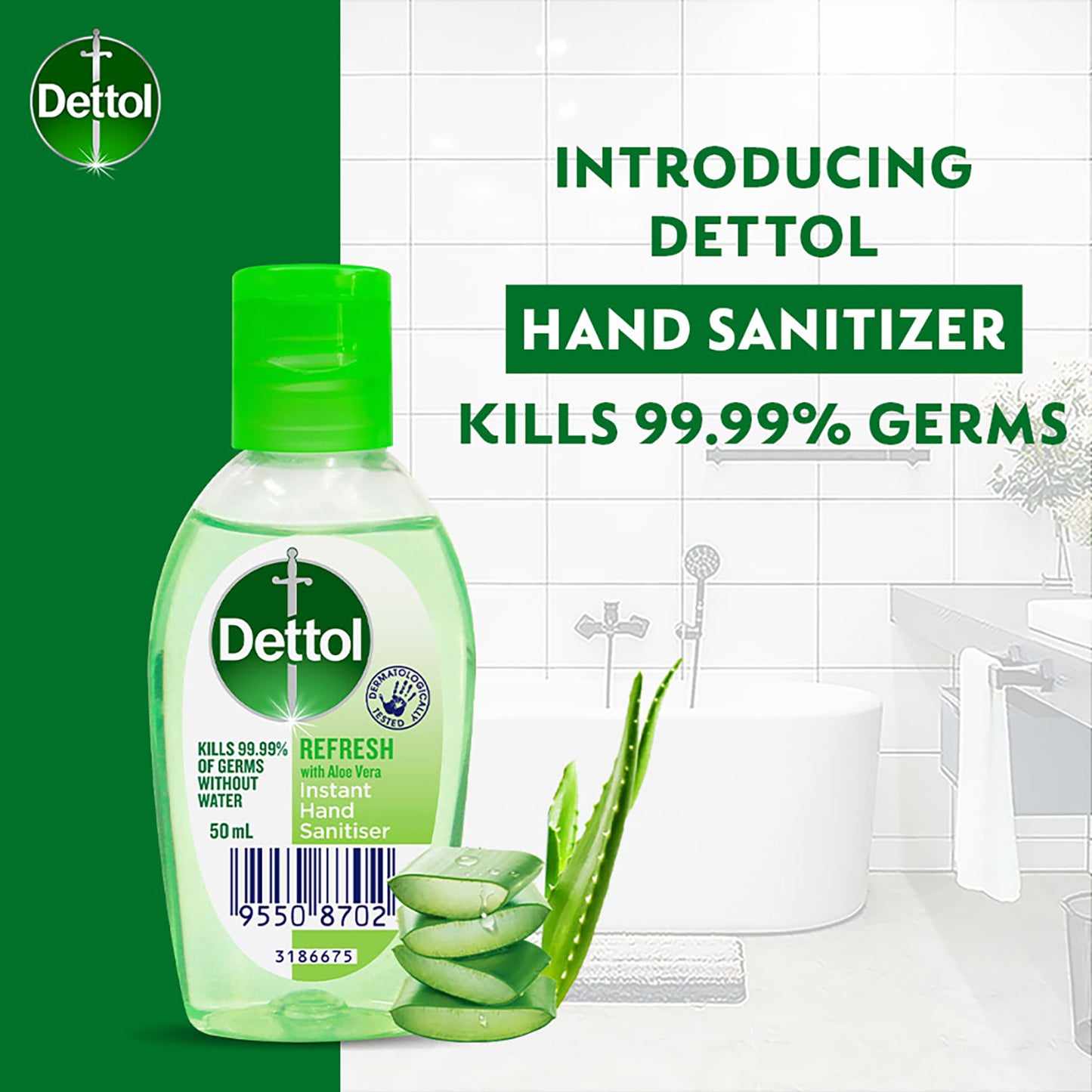 DETTOL HAND SANITISER REFRESH 50ML