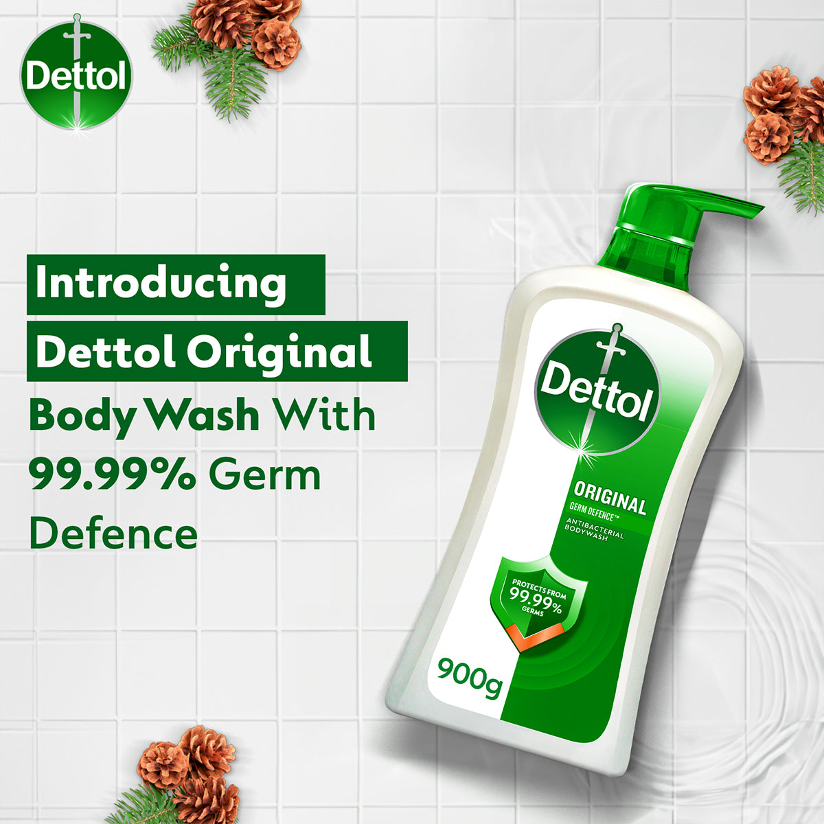 DETTOL SHOWER GEL ORIGINAL 900G