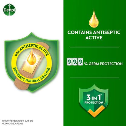 DETTOL ANTISEPTIC PLASTER WATERPROOF 10S