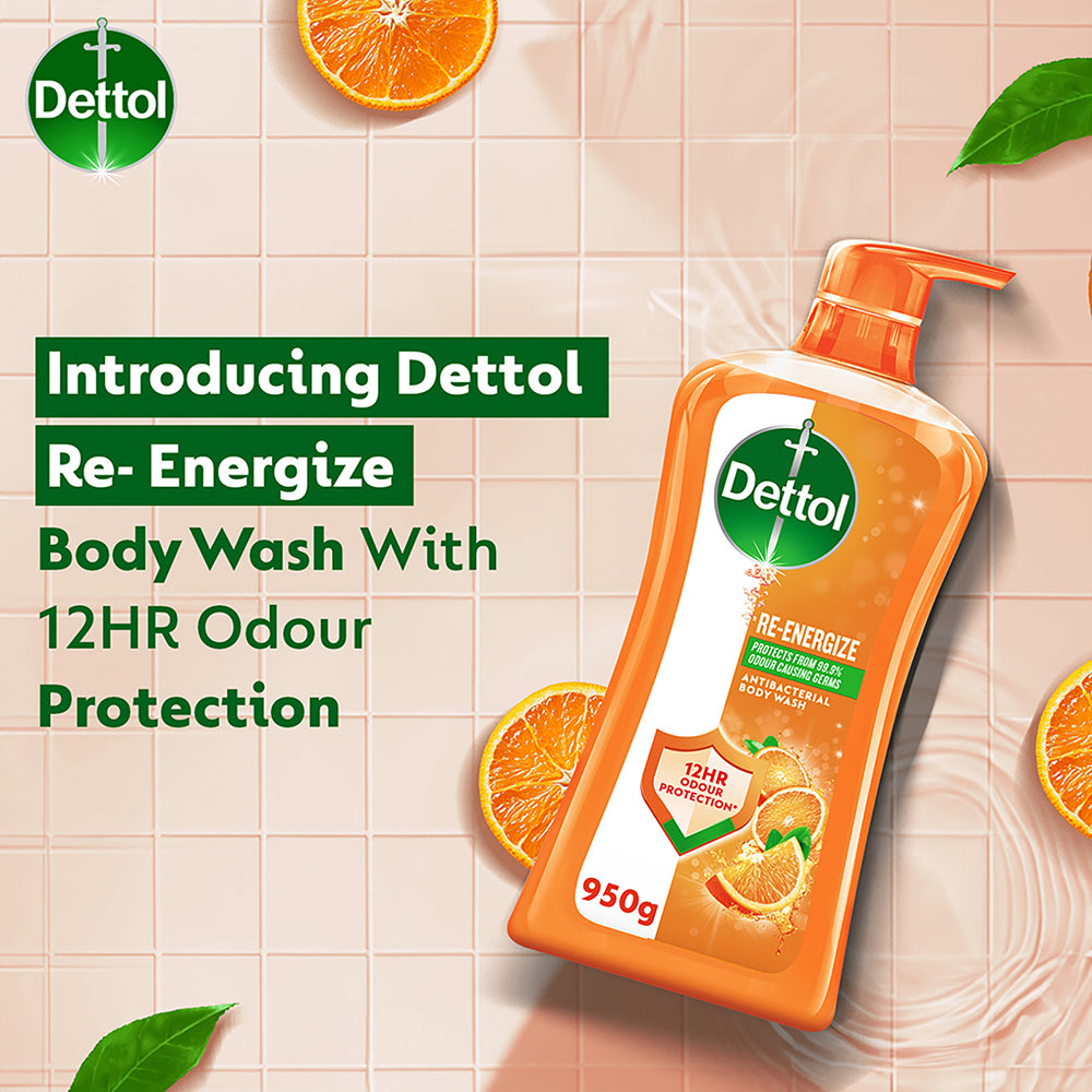 DETTOL SHOWER GEL RE-ENERGIZE 900G