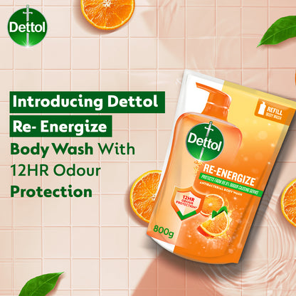 DETTOL SHOWER GEL RE-ENERGIZE (VALUE REFILL) 800G