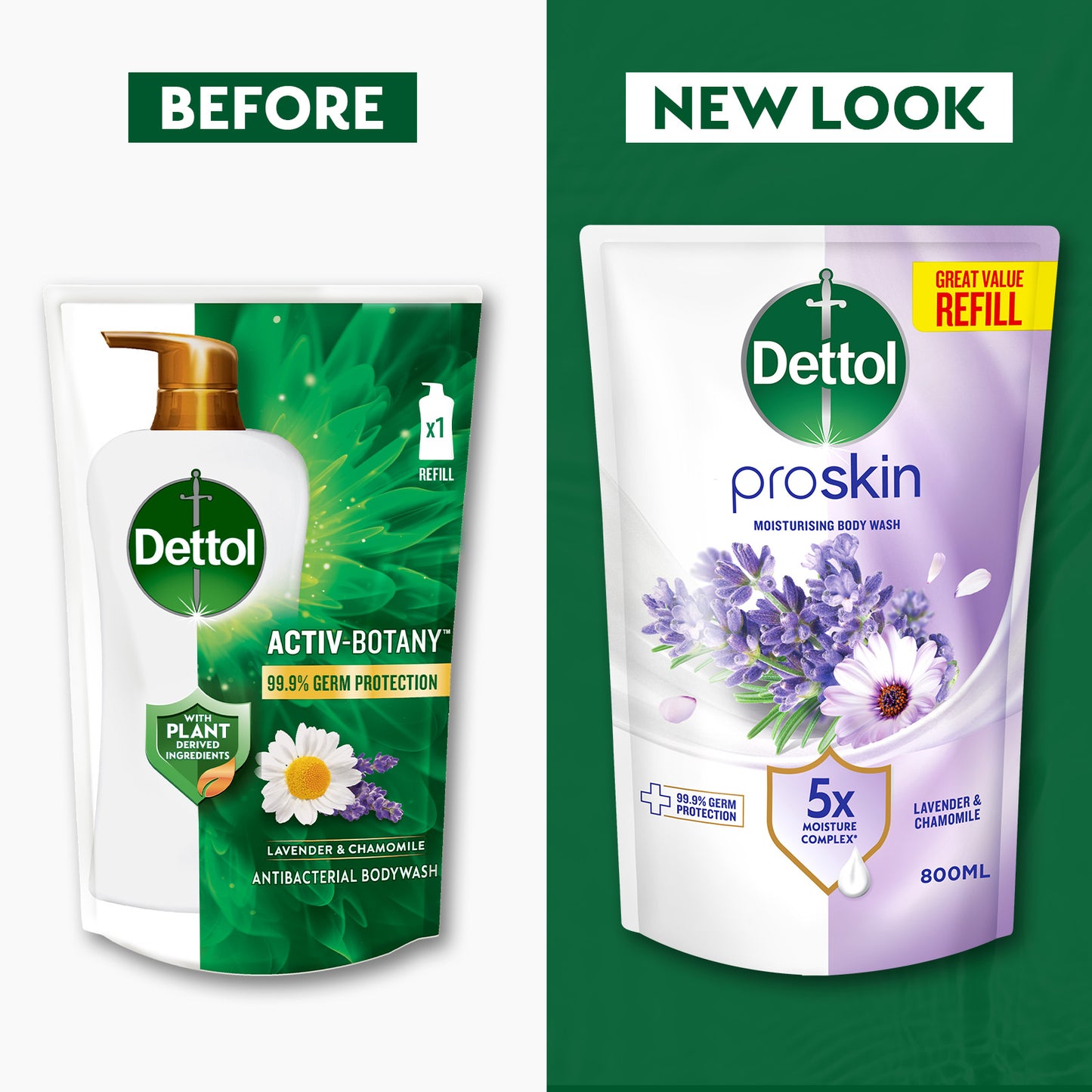 DETTOL SHOWER GEL LAVENDER & CHAMOMILE (VALUE REFILL) 720G