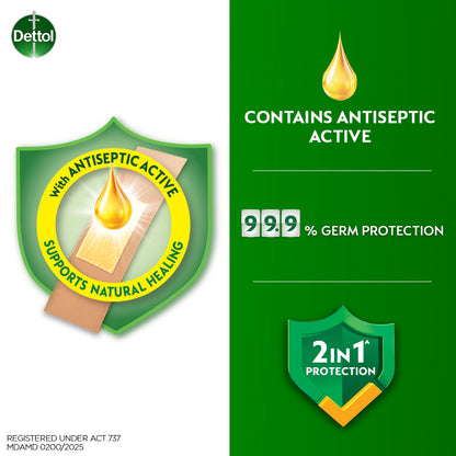 DETTOL ANTISEPTIC ELASTIC PLASTER 10S