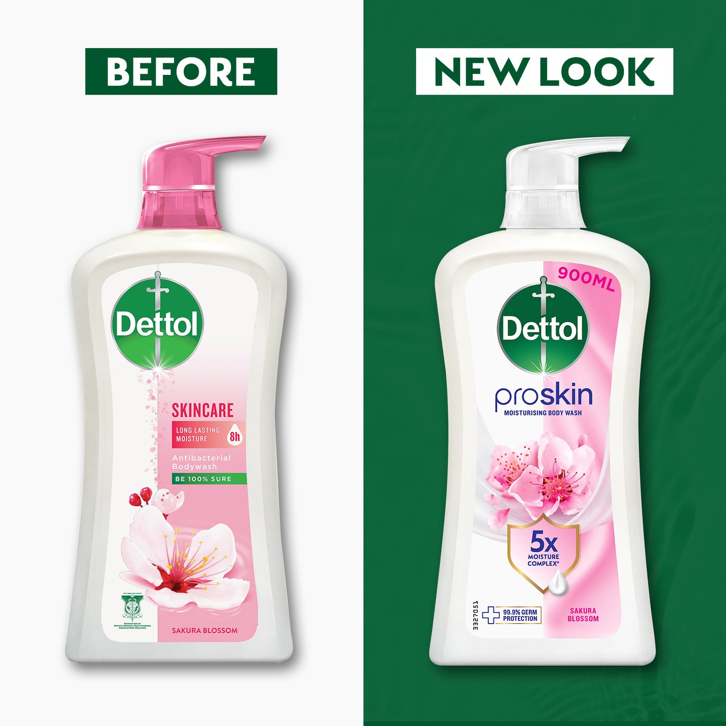 DETTOL SHOWER GEL SKINCARE 900G