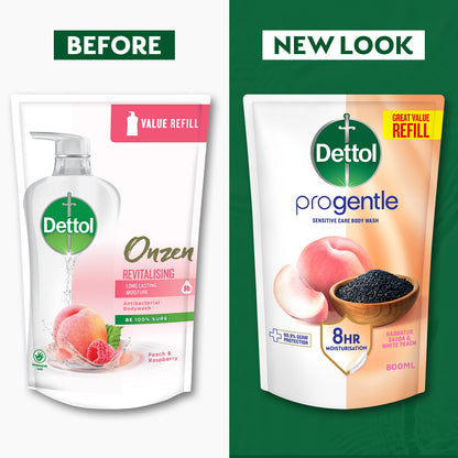 DETTOL ONZEN BODY WASH REVITALISING REFILL 800G