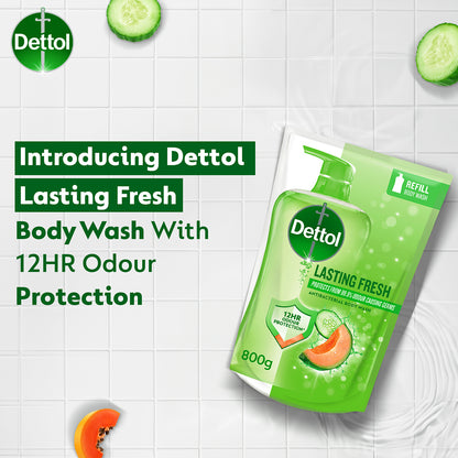 DETTOL SHOWER GEL LASTING FRESH (VALUE REFILL) 800G