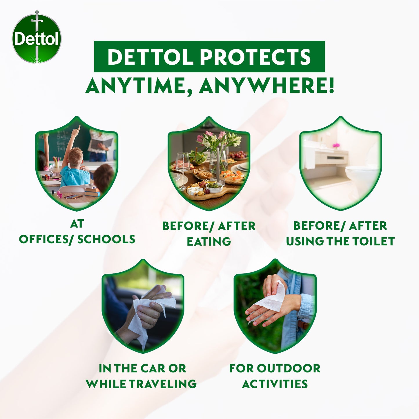 DETTOL WIPES ANTIBACTERIAL 50S