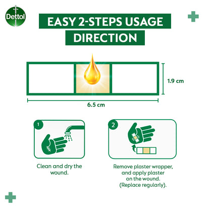 DETTOL ANTISEPTIC ELASTIC PLASTER 10S