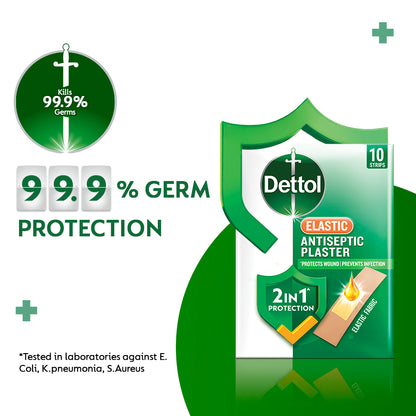 DETTOL ANTISEPTIC ELASTIC PLASTER 10S