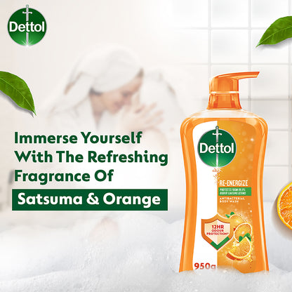 DETTOL SHOWER GEL RE-ENERGIZE 900G