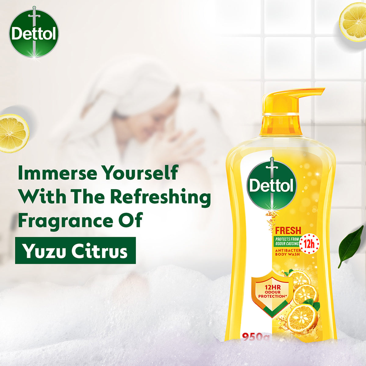 DETTOL SHOWER GEL FRESH 900G