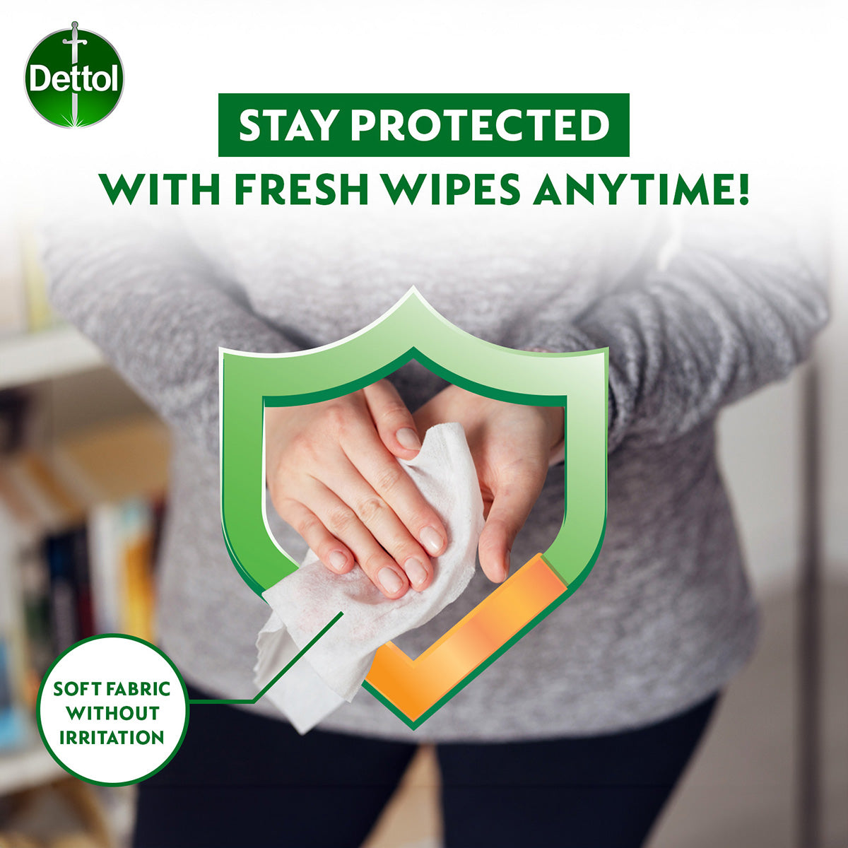 DETTOL WIPES ANTIBACTERIAL 10SX3