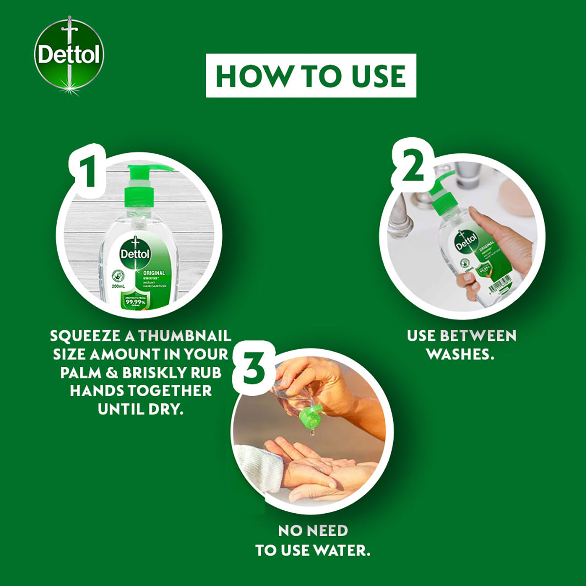 DETTOL HAND SANITISER 200ML