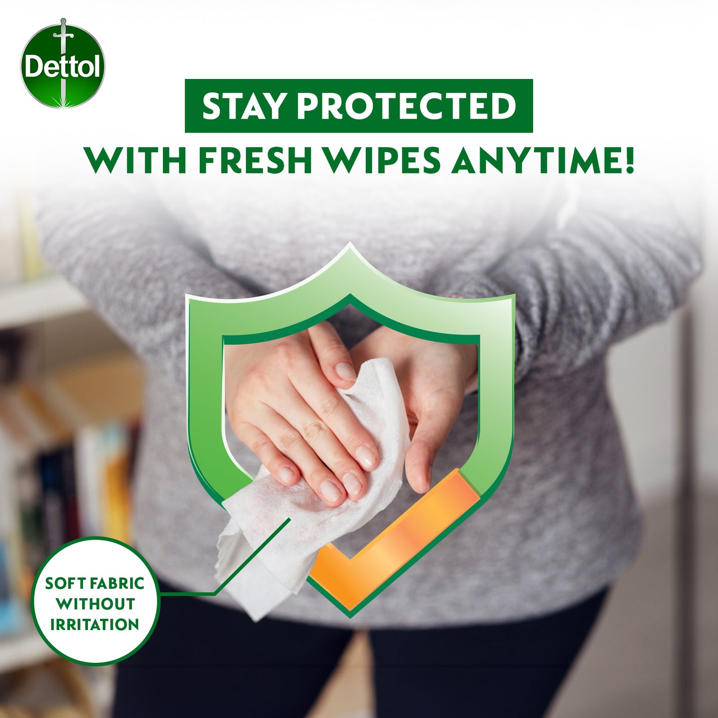 DETTOL WIPES ANTIBACTERIAL 50S