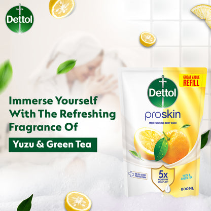 DETTOL SHOWER GEL GREEN TEA & BERGAMOT (VALUE REFILL) 720G