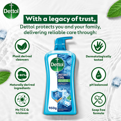 DETTOL SHOWER GEL COOL 900G